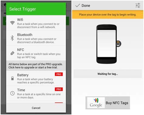 yahoo! tasks with nfc tags